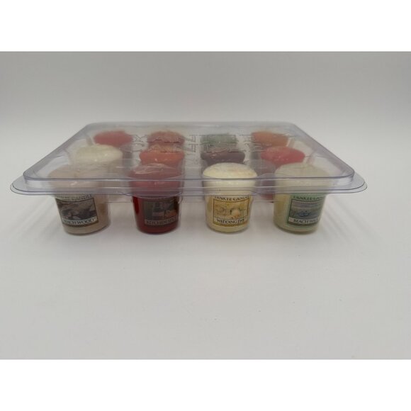 Yankee Candle Votive Lot of 12 – Wedding Day Retired + Seasonal & Popular Scents - Picture 1 of 7
